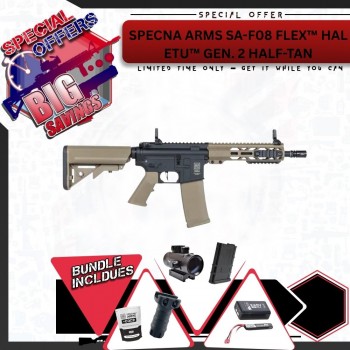 Specna Arms SA-F08 FLEX HAL ETU Gen. 2 (Half-Tan) Bundle Deal 